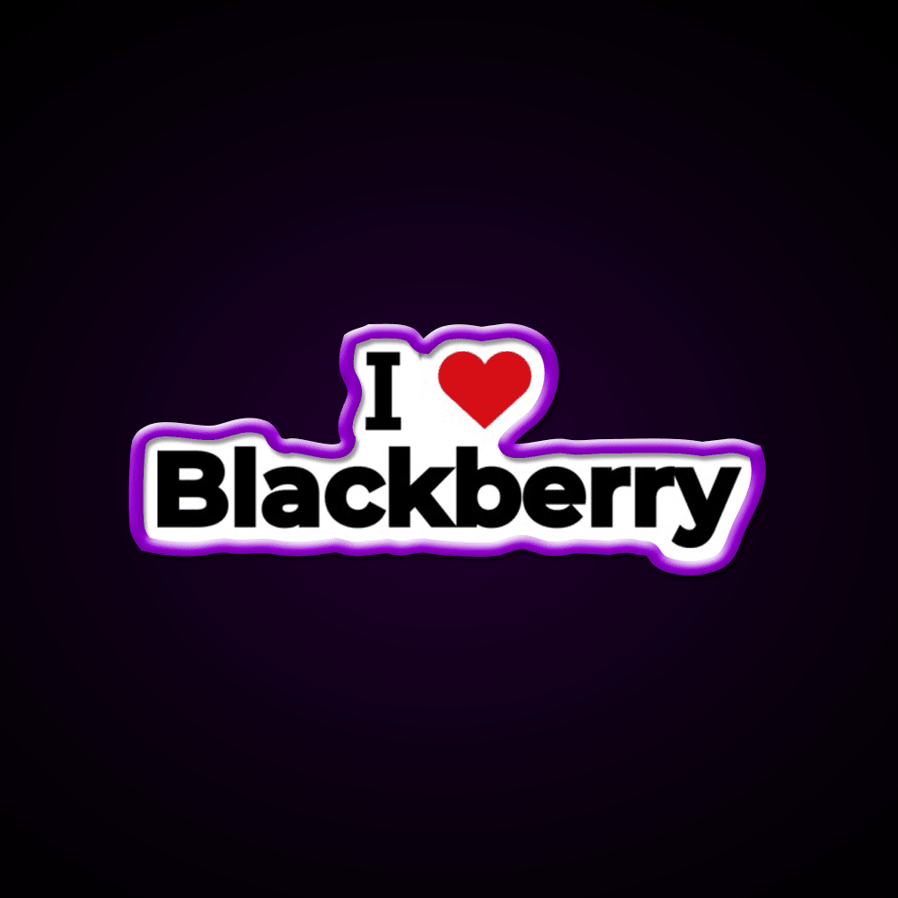 I Love Blackberry Snack Food Led Neon Sign Rgb Color - Shineneon