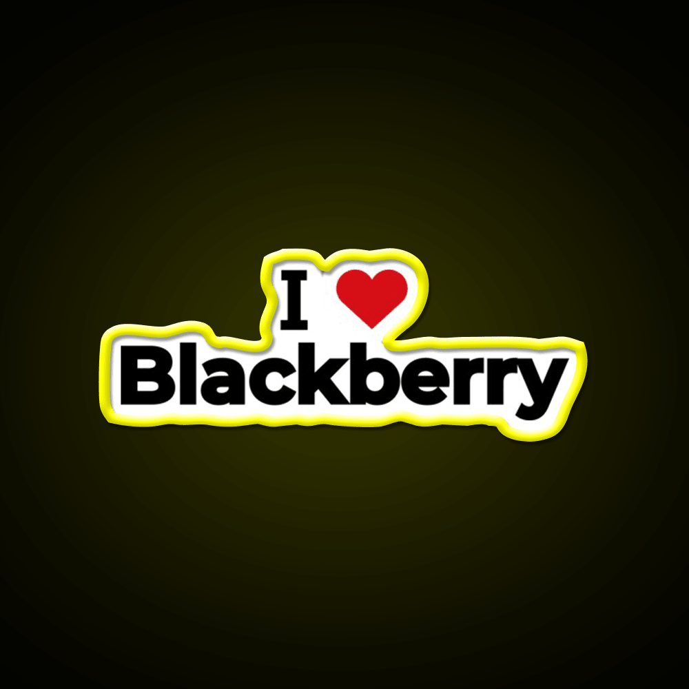 I Love Blackberry Snack Food Led Neon Sign Rgb Color - Shineneon
