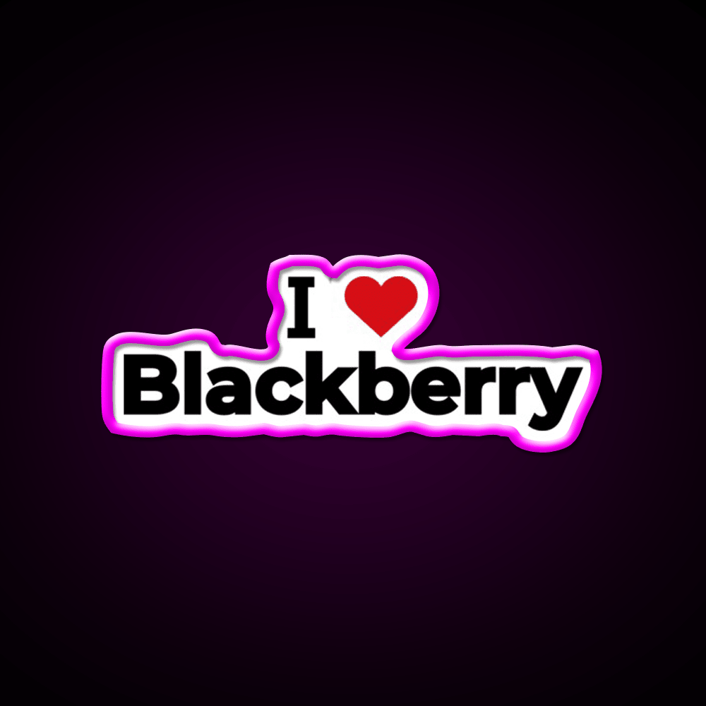 I Love Blackberry Snack Food Led Neon Sign Rgb Color - Shineneon