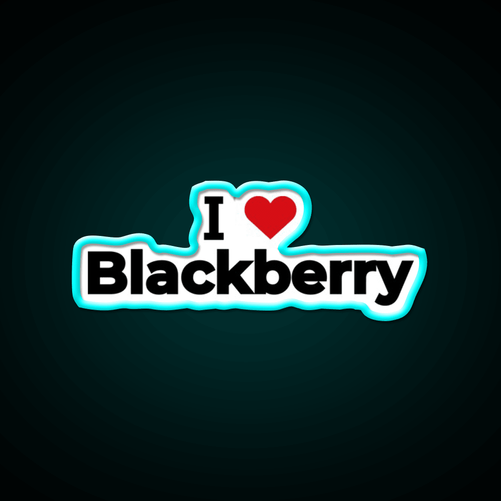 I Love Blackberry Snack Food Led Neon Sign Rgb Color - Shineneon