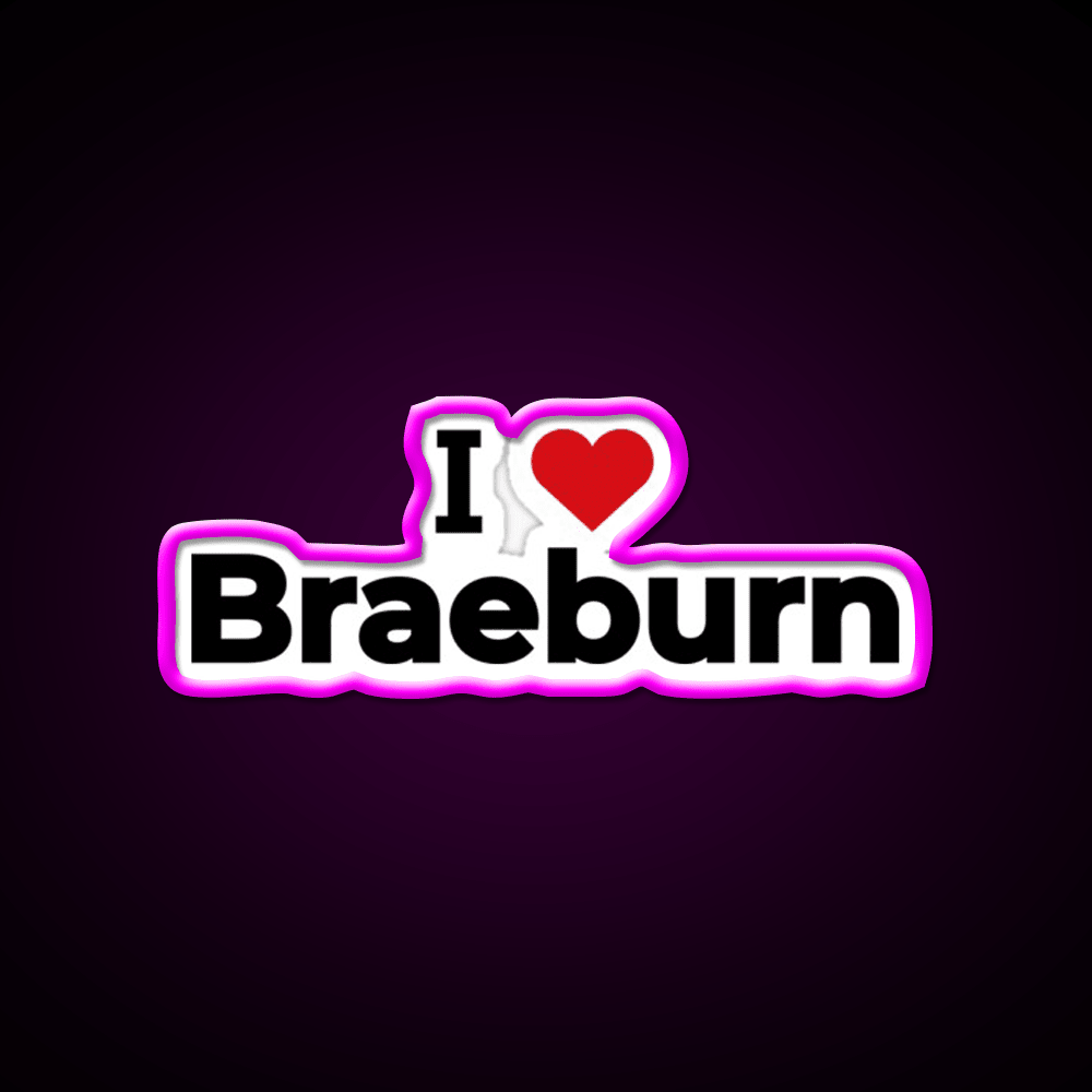I Love Braeburn Snack Food Led Neon Sign Rgb Color - Shineneon