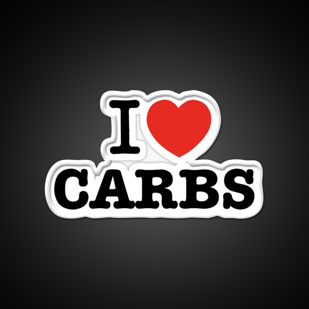 I Love Carbs Gym Fitness Led Neon Sign Rgb Color
