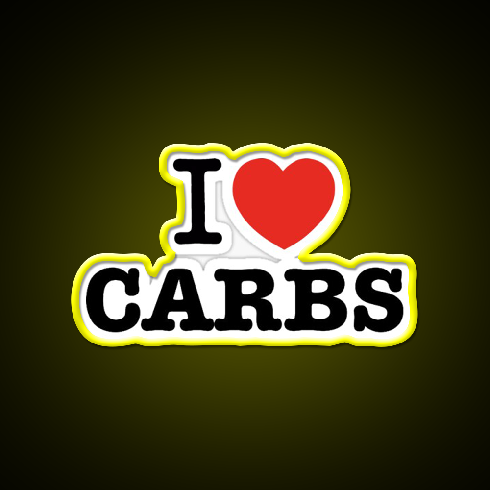 I Love Carbs Gym Fitness Led Neon Sign Rgb Color