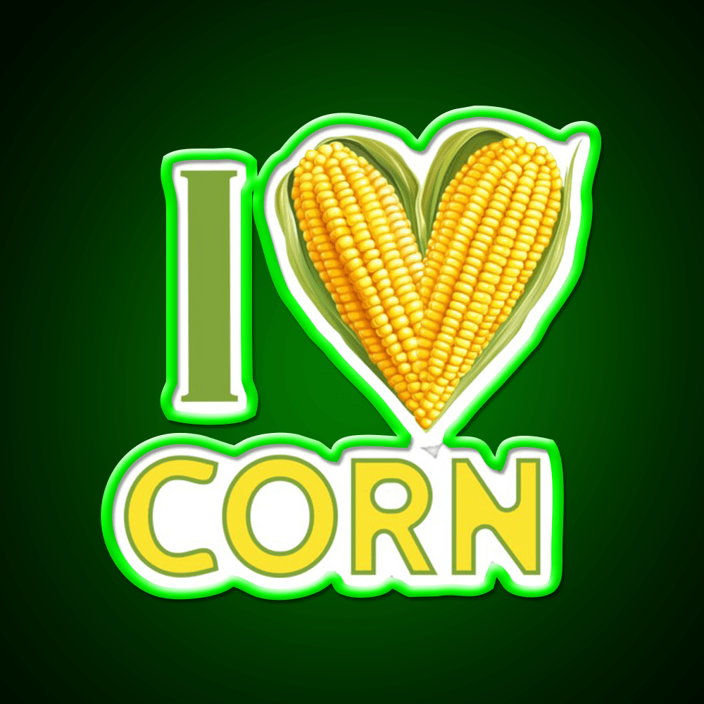 I Love Corn Snack Food Led Neon Sign Rgb Color - Shineneon