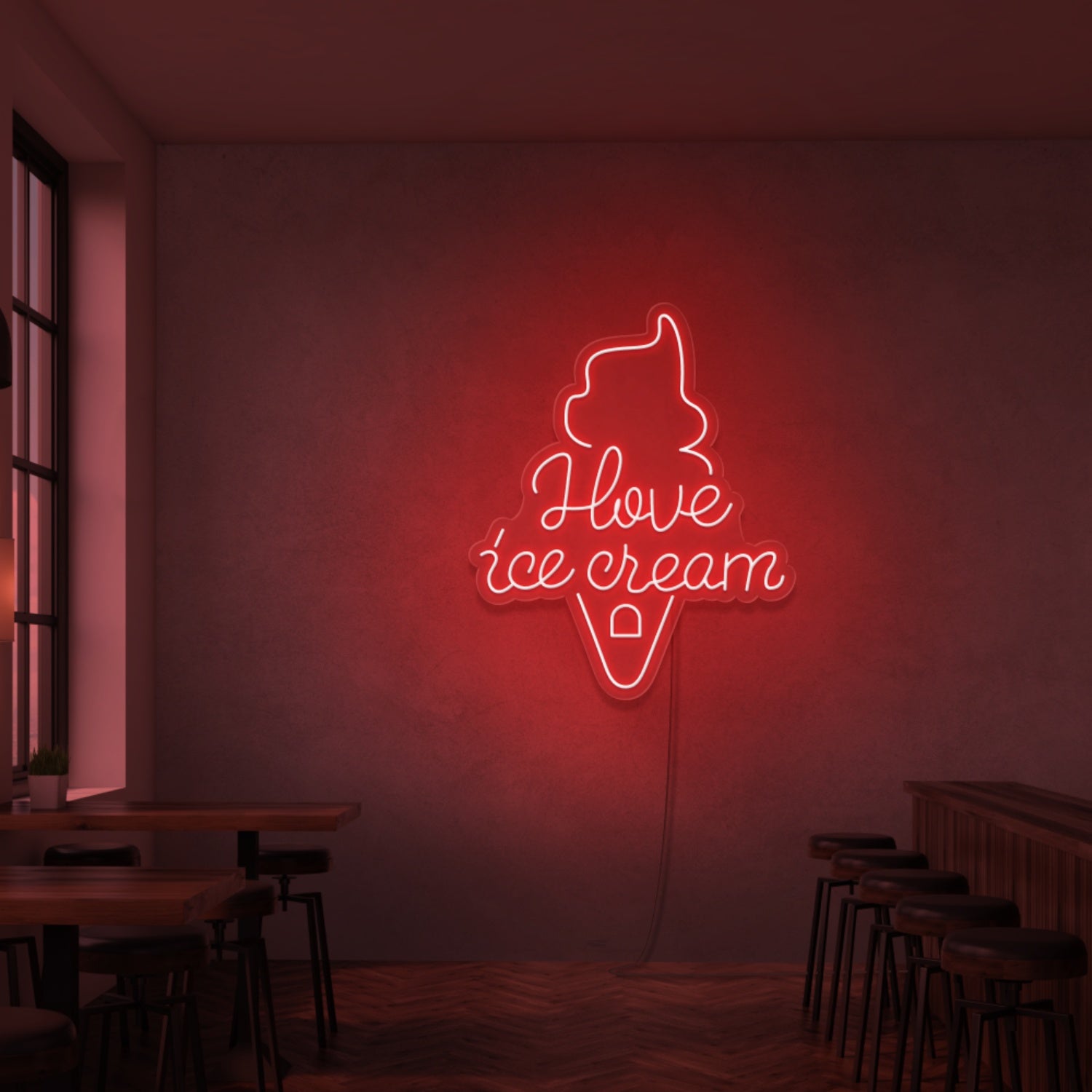 I Love Ice Cream Neon Sign | Shineneon