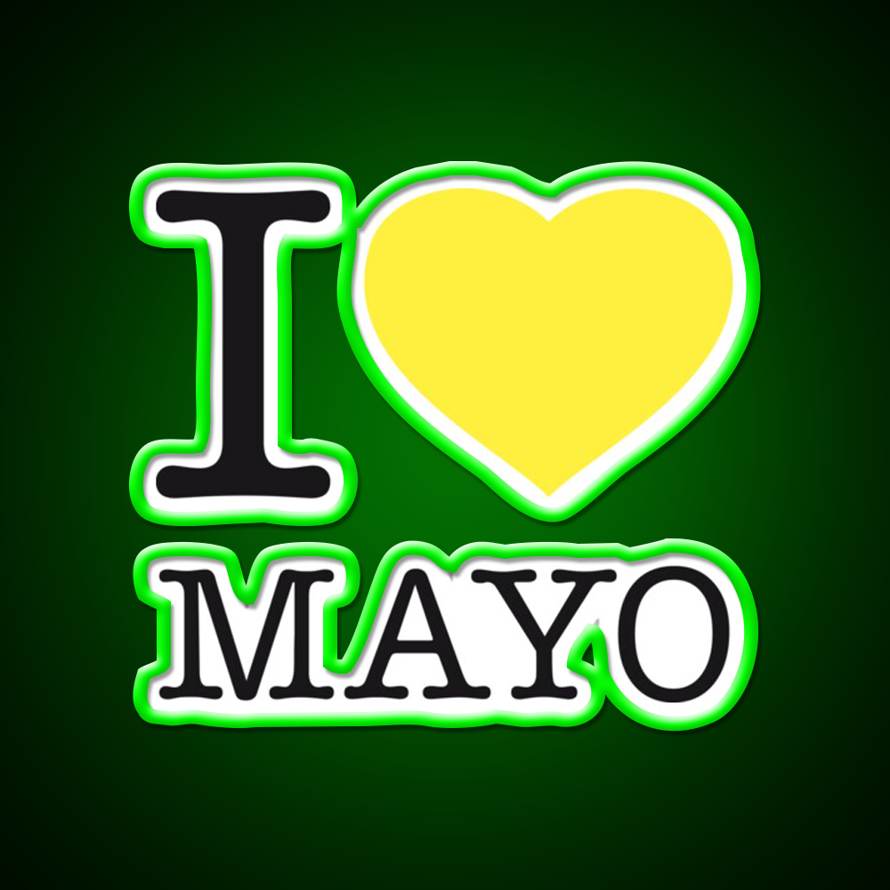 I Love Mayonnaise Fast Food Led Neon Sign For Burger Place Rgb Color