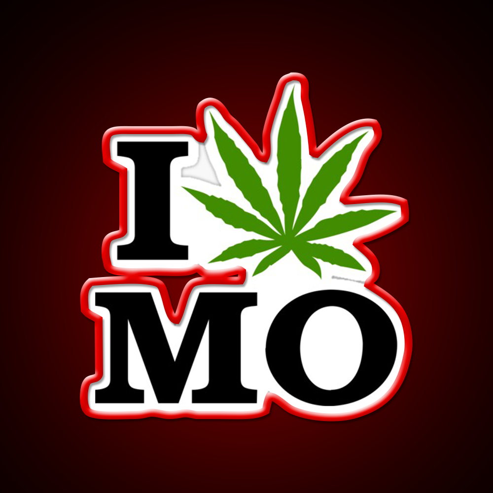 I Love Missouri Weed Hemp Inspired Green Leaf Led Neon Sign Rgb Color - LED neon sign view 10