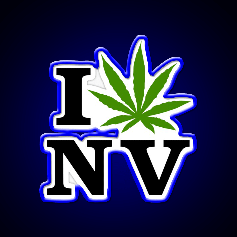 I Love Nevada Weed Hemp Inspired Green Leaf Led Neon Sign Rgb Color - Shineneon