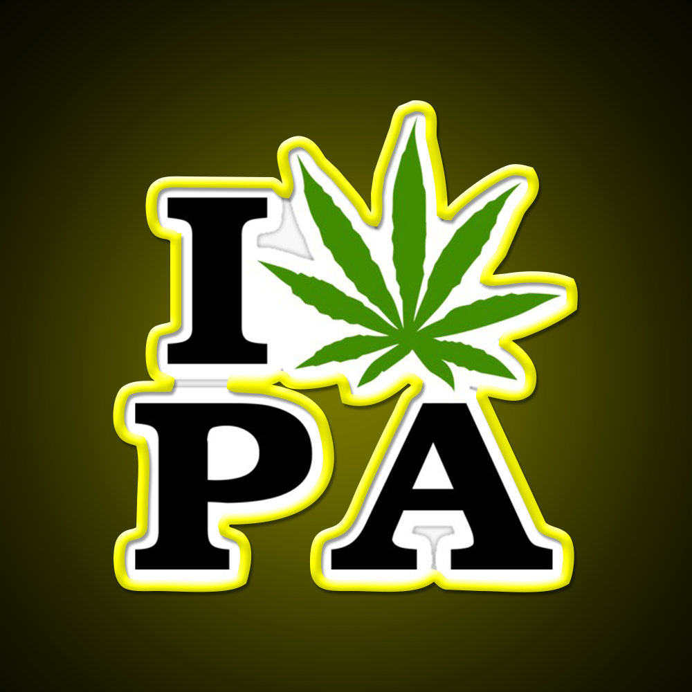 I Love Pennsylvania Weed Hemp Inspired Green Leaf Led Neon Sign Rgb Color - LED neon sign view 7