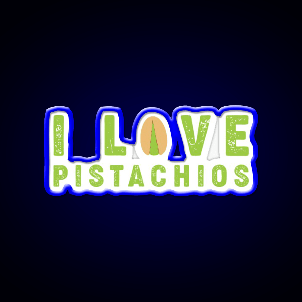 I Love Pistachios Taco Led Neon Sign Mexican Food Sign Rgb Color - Shineneon