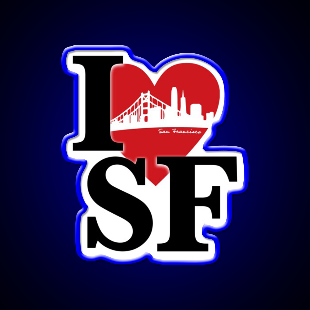 I Love San Francisco Asian Cultural Led Neon Sign Rgb Color - LED neon sign view 5