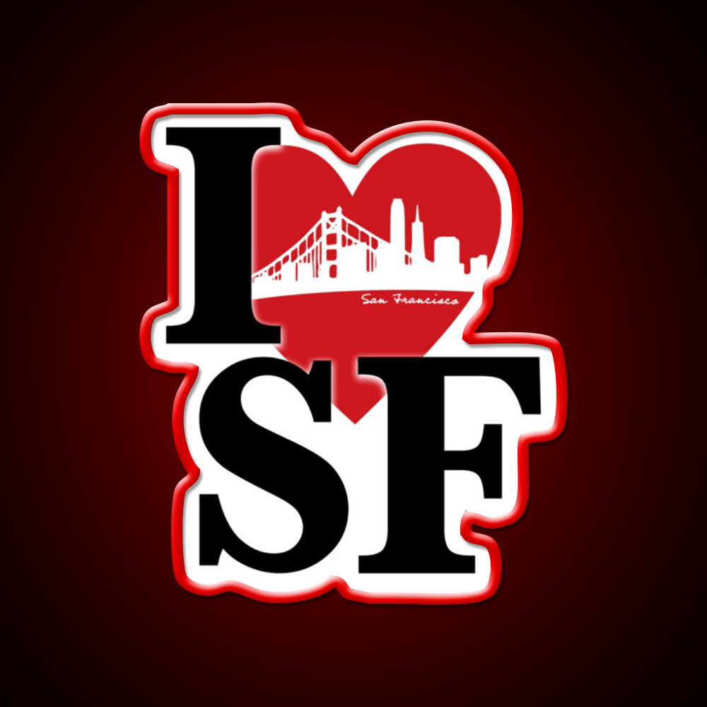 I Love San Francisco Asian Cultural Led Neon Sign Rgb Color - Shineneon