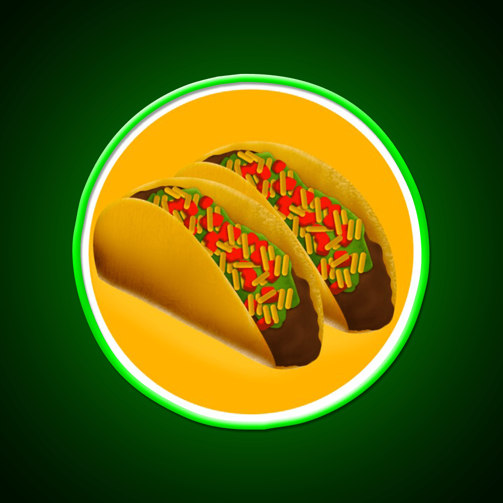 I Love Taco Led Neon Sign Mexican Food Sign Kitchen Sign Rgb Color - Shineneon