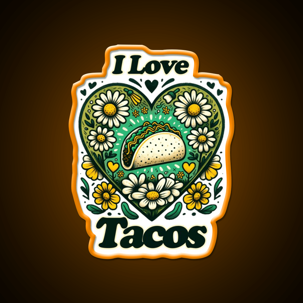 I Love Taco Led Neon Sign Mexican Food Sign Rgb Color - Shineneon