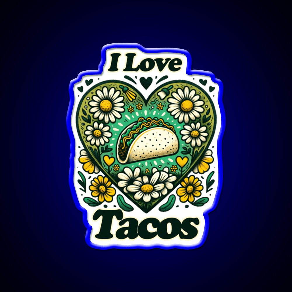 I Love Taco Led Neon Sign Mexican Food Sign Rgb Color - Shineneon
