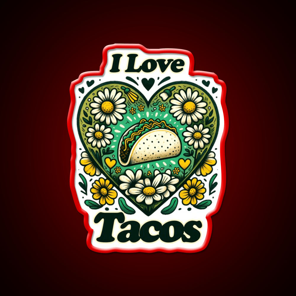 I Love Taco Led Neon Sign Mexican Food Sign Rgb Color - Shineneon