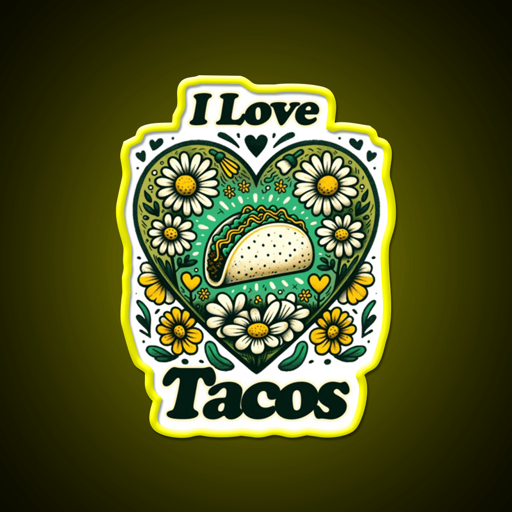 I Love Taco Led Neon Sign Mexican Food Sign Rgb Color - Shineneon