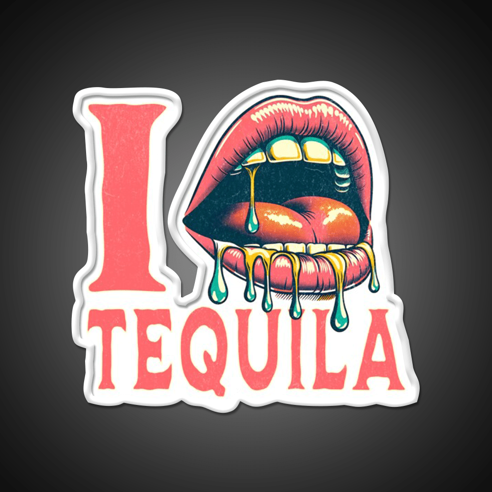 I Love Tequila Party Drink Tequila Led Neon Sign Bar Led Sign Rgb Color - Shineneon