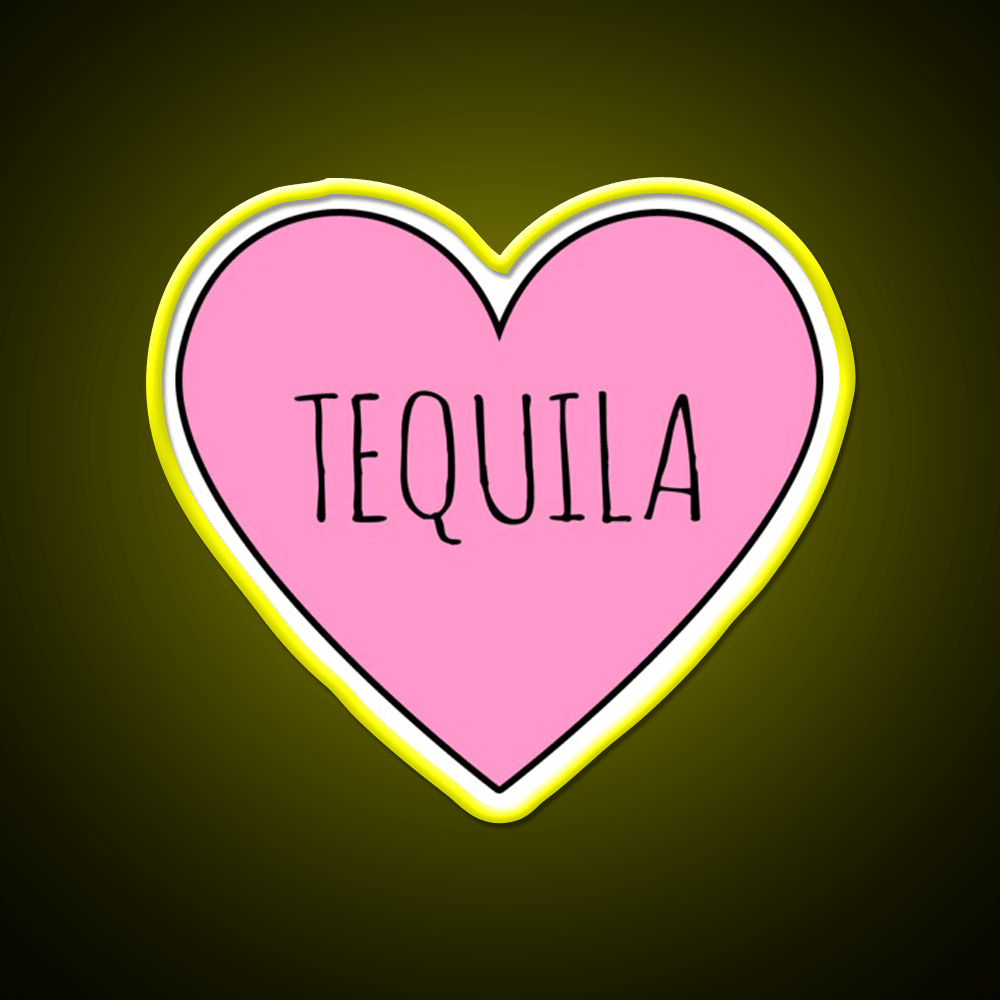 I Love Tequila Party Drink Tequila Led Neon Sign Rgb Color - Shineneon