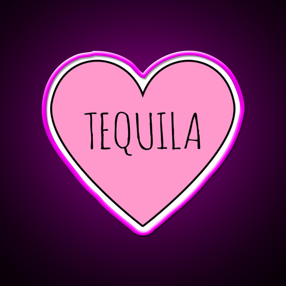 I Love Tequila Party Drink Tequila Led Neon Sign Rgb Color - Shineneon