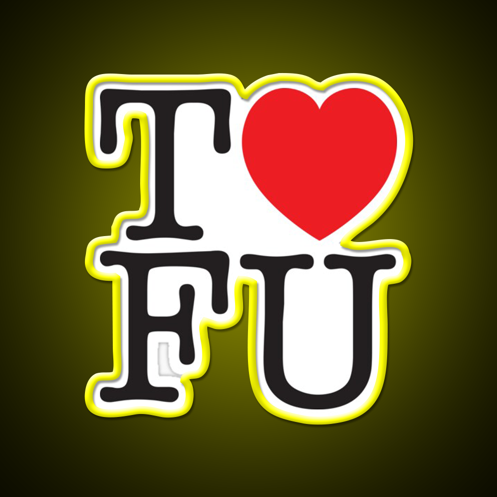 I Love Tofu Vegan Heart Gym Fitness Led Neon Sign Rgb Color