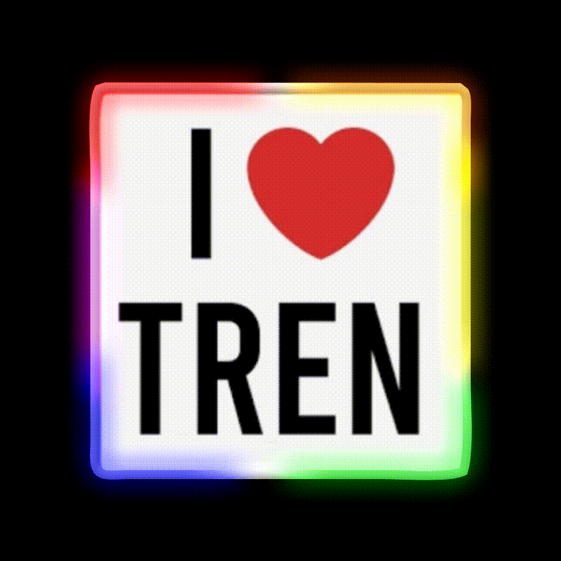 I Love Tren Steroids Bodybuilding Gym Fitness Led Neon Sign Rgb Color