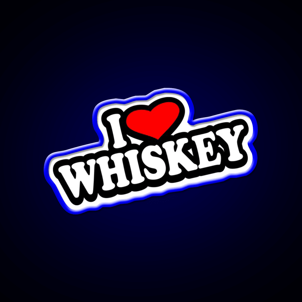 I Love Whiskey Drink Bar Led Neon Sign Rgb Color - Shineneon