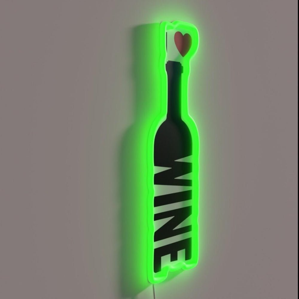 I Love Wine Rgb Led Neon Sign Bar Art Neon Sign - Shineneon