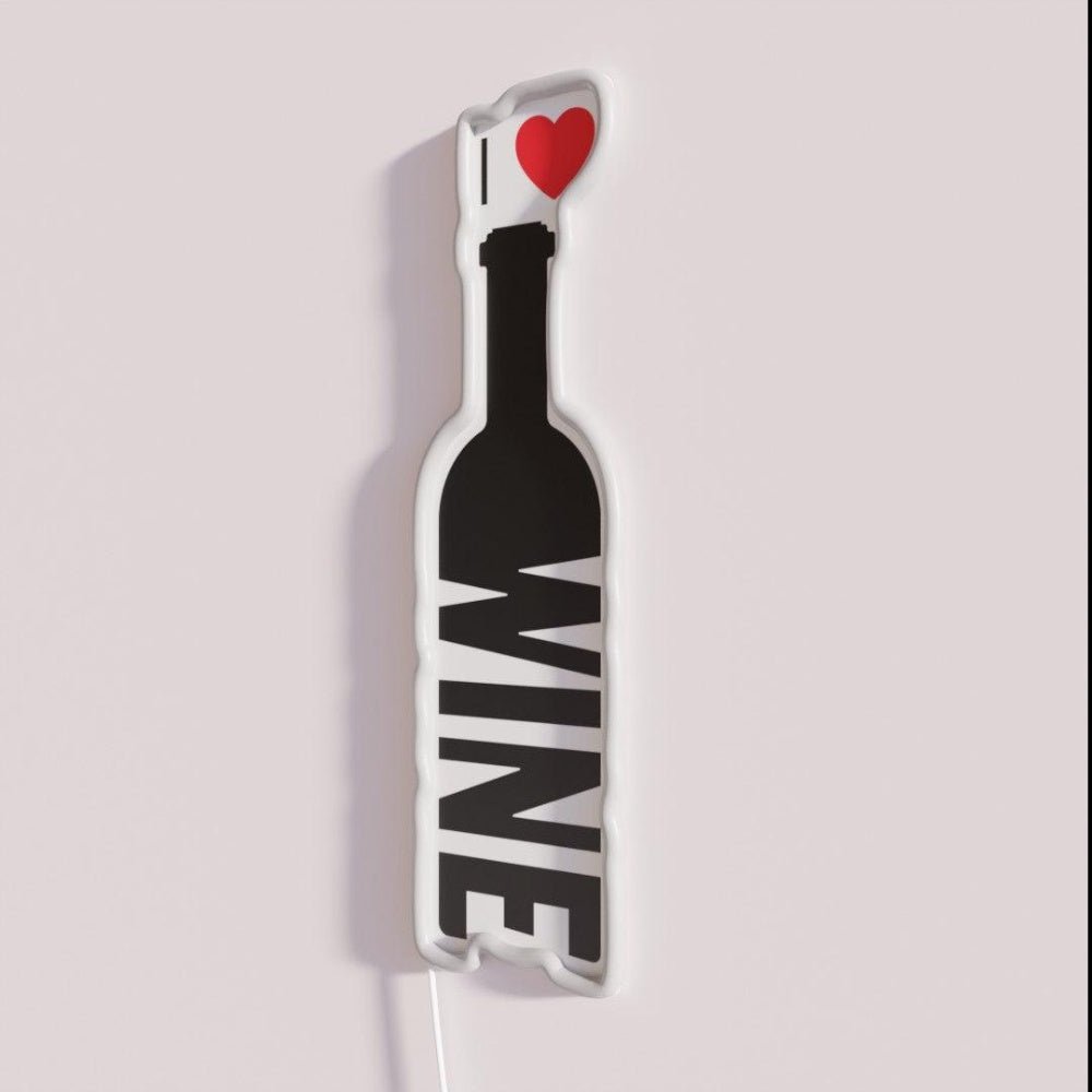 I Love Wine Rgb Led Neon Sign Bar Art Neon Sign - Shineneon