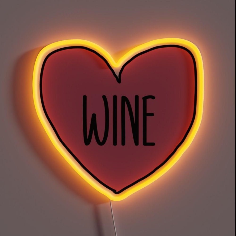 I Love Wine Rgb Led Neon Sign Restaurant Wall Art - Shineneon