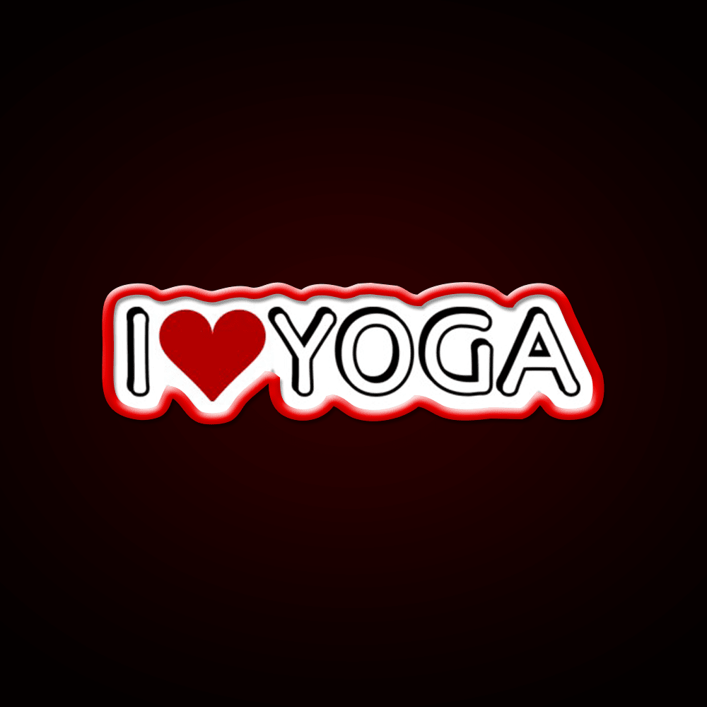 I Love Yoga Led Neon Sign For Wellness Space Rgb Color - Shineneon