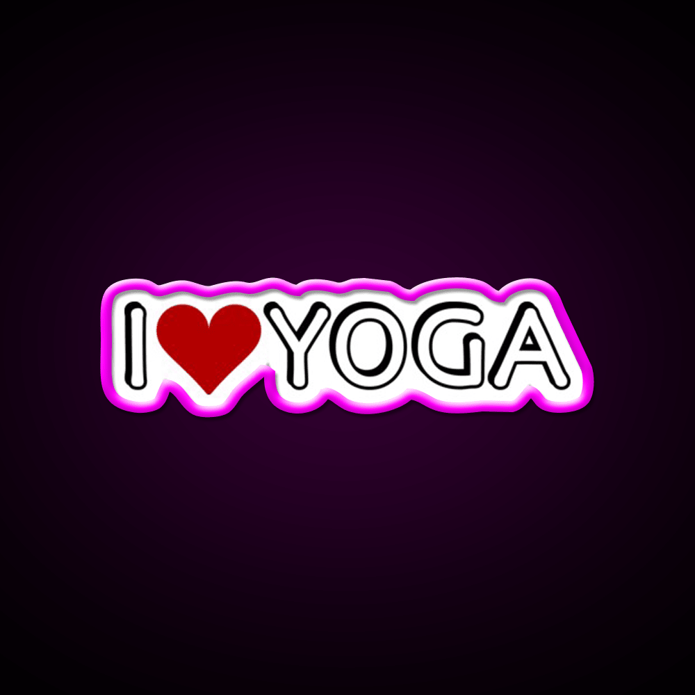 I Love Yoga Led Neon Sign For Wellness Space Rgb Color - Shineneon