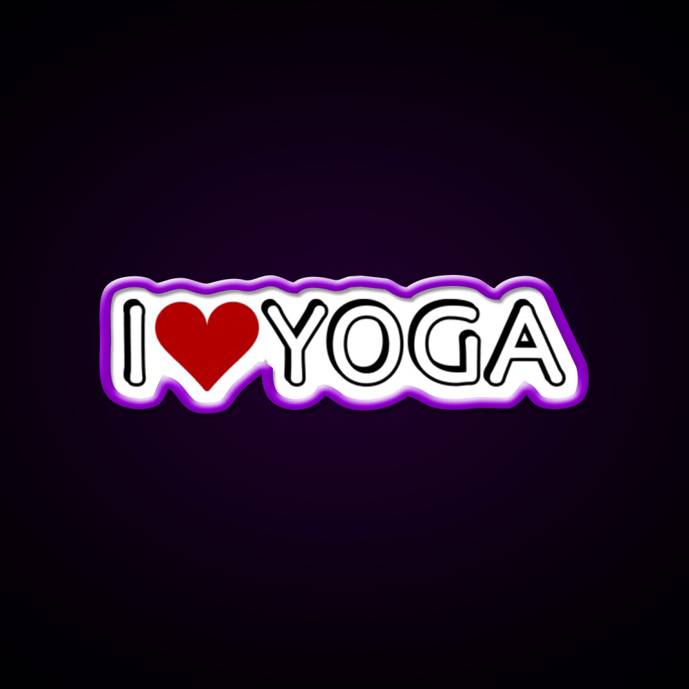 I Love Yoga Led Neon Sign For Wellness Space Rgb Color - Shineneon