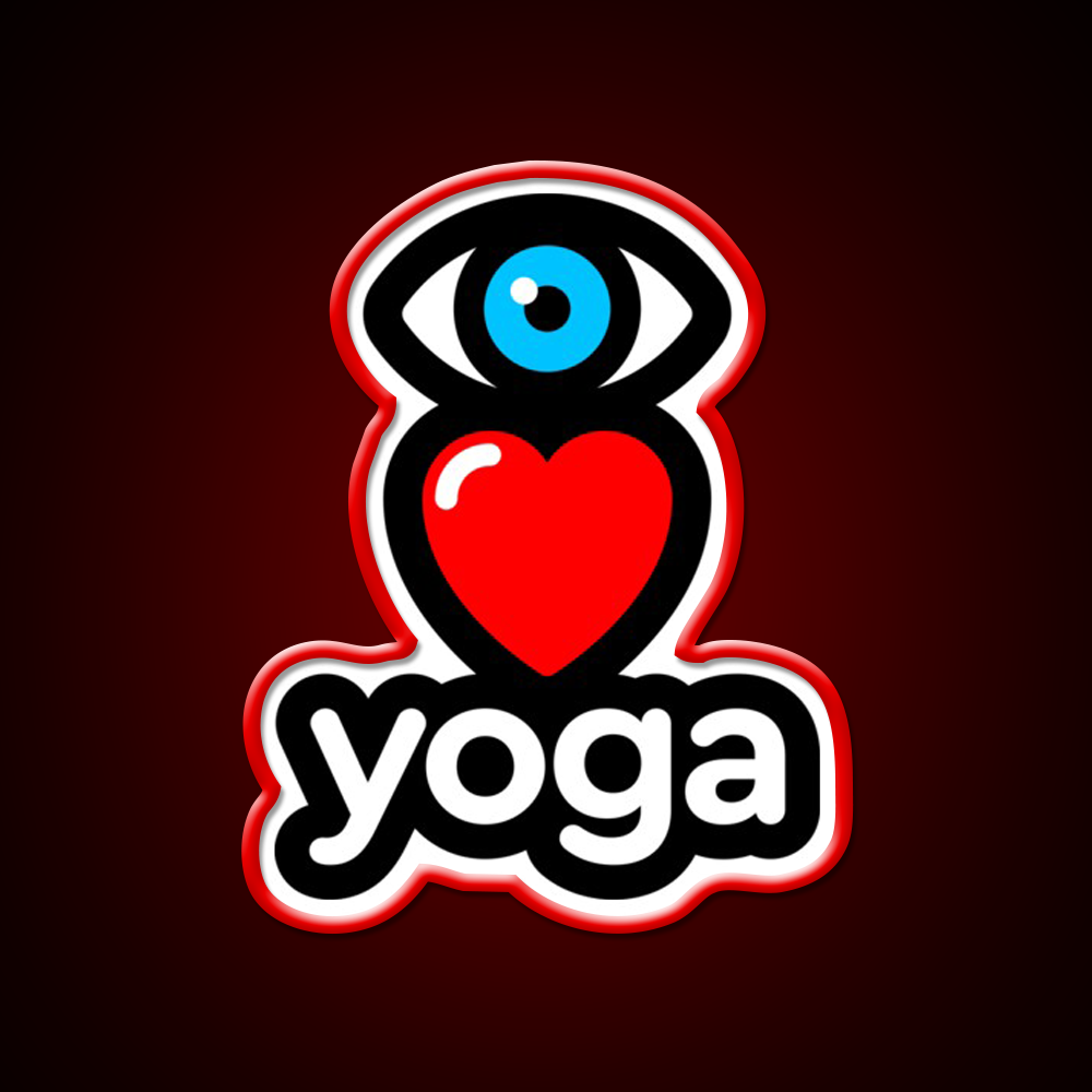 I Love Yoga Led Neon Sign For Wellness Space Yoga Studio Rgb Color