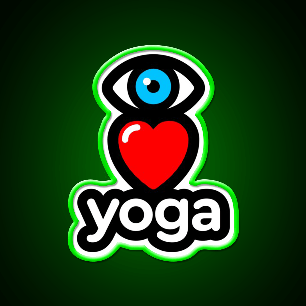 I Love Yoga Led Neon Sign For Wellness Space Yoga Studio Rgb Color - Shineneon