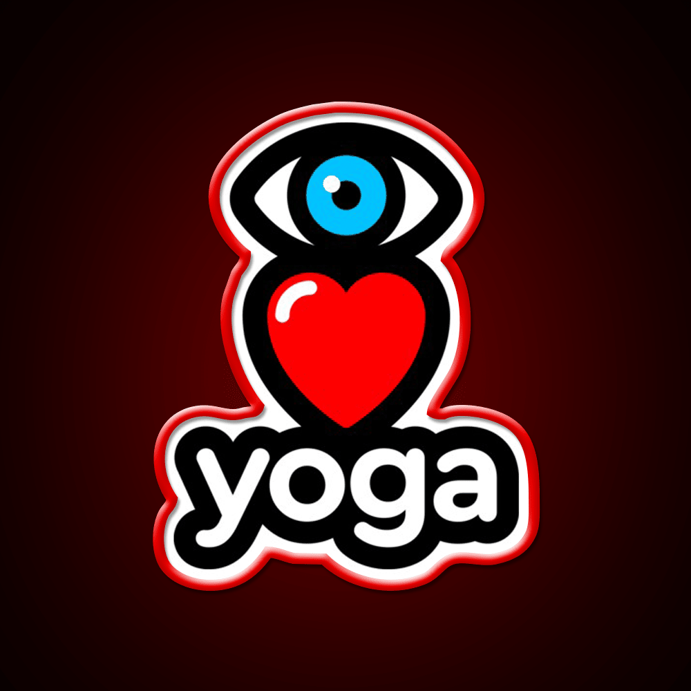I Love Yoga Led Neon Sign For Wellness Space Yoga Studio Rgb Color - Shineneon