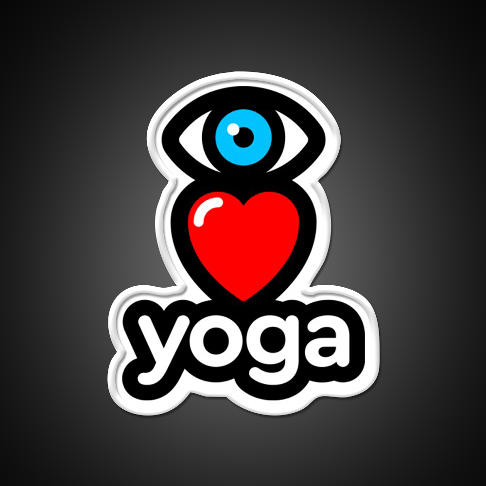 I Love Yoga Led Neon Sign For Wellness Space Yoga Studio Rgb Color