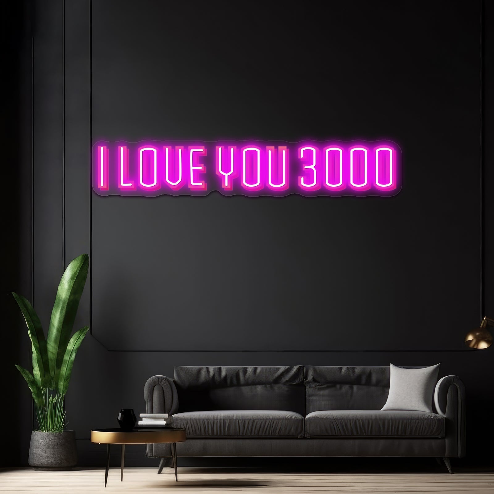 I Love You 3000 Artwork Led Custom Signs
