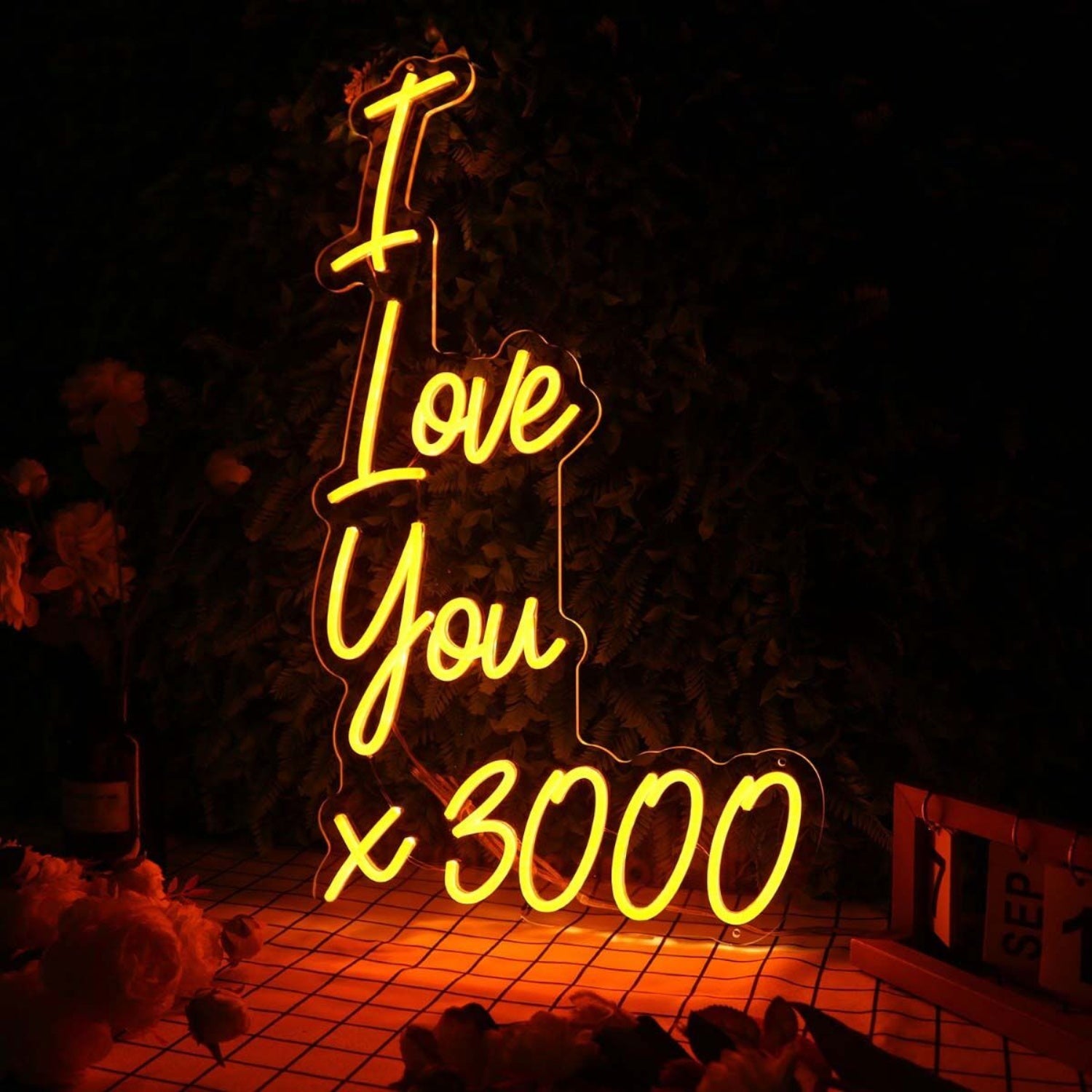 I Love You 3000 Orange Led Neon Sign | Shineneon