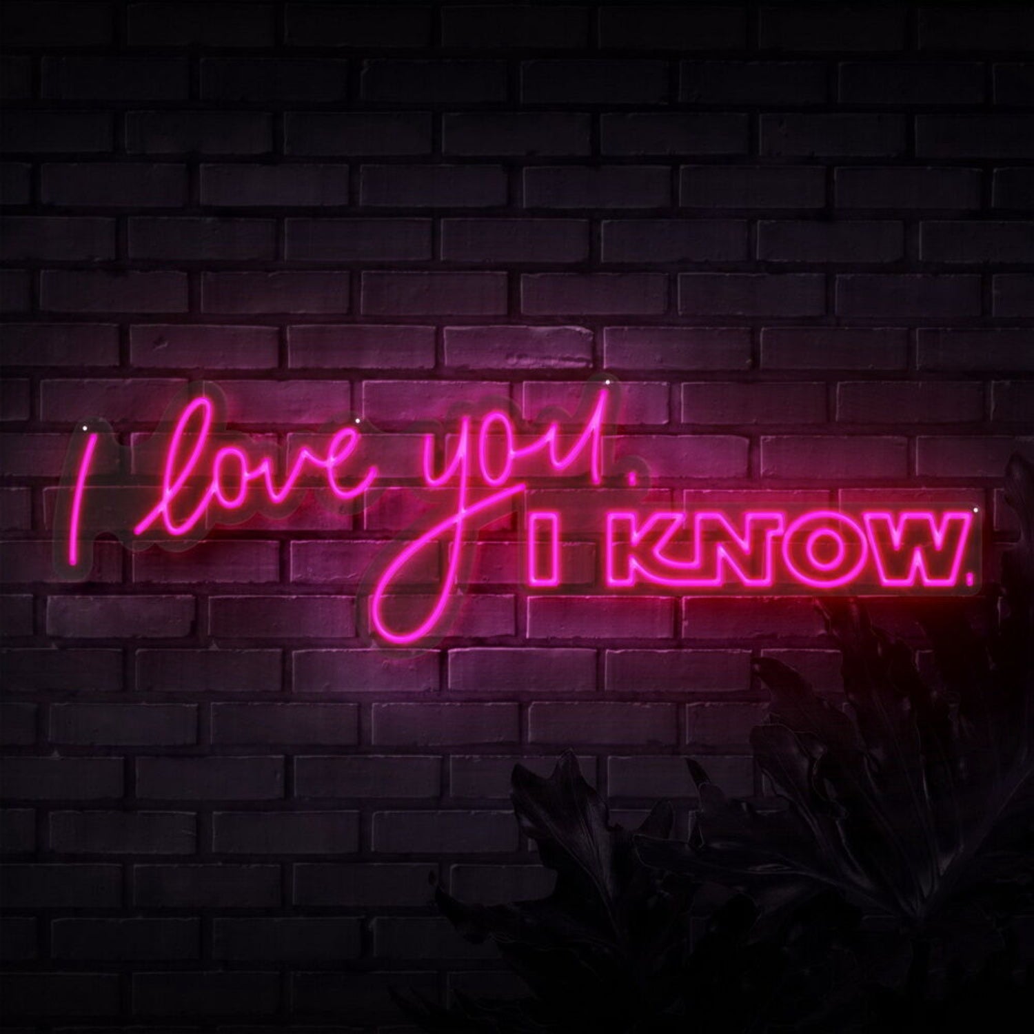 I Love You I Know Neon Sign For Romantic And Star Wars Fans | Shineneon