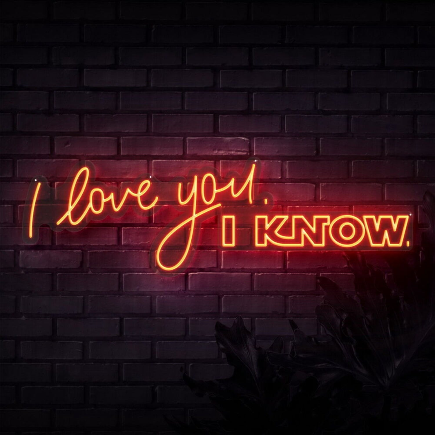 I Love You I Know Neon Sign For Romantic And Star Wars Fans | Shineneon