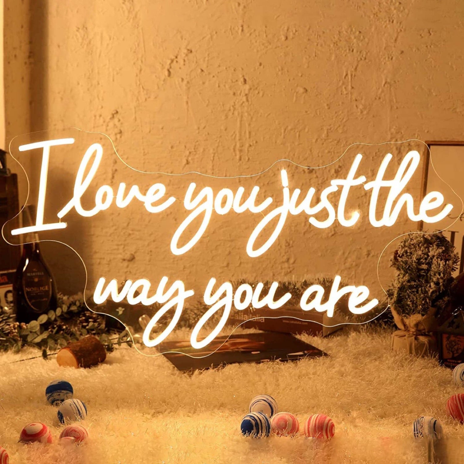 I Love You Just The Way You Are Wedding Neon Sign | Shineneon