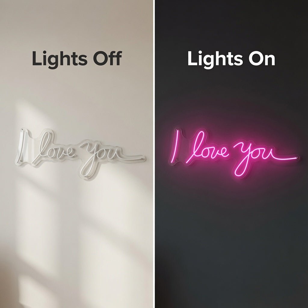 I Love You LED Neon Sign Bedroom Decor - Shineneon