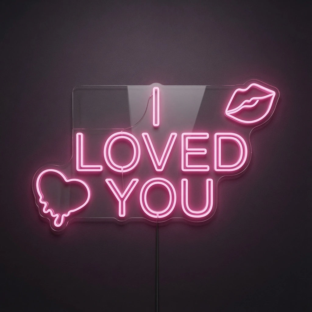 I Love You LED Neon Sign Bedroom Wall Art - 01 Original Product Image