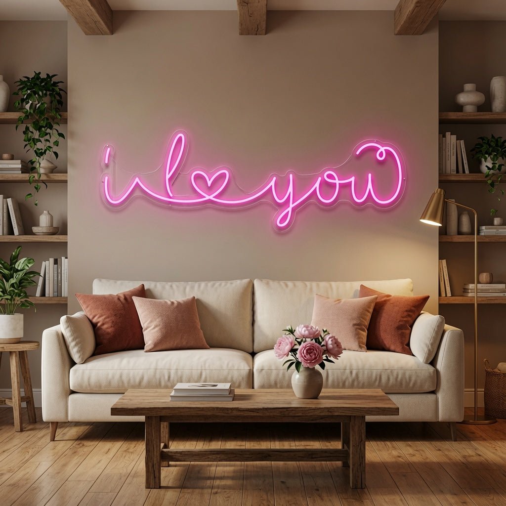 I Love You LED Neon Sign Wall Art Wall Neon Sign - Shineneon