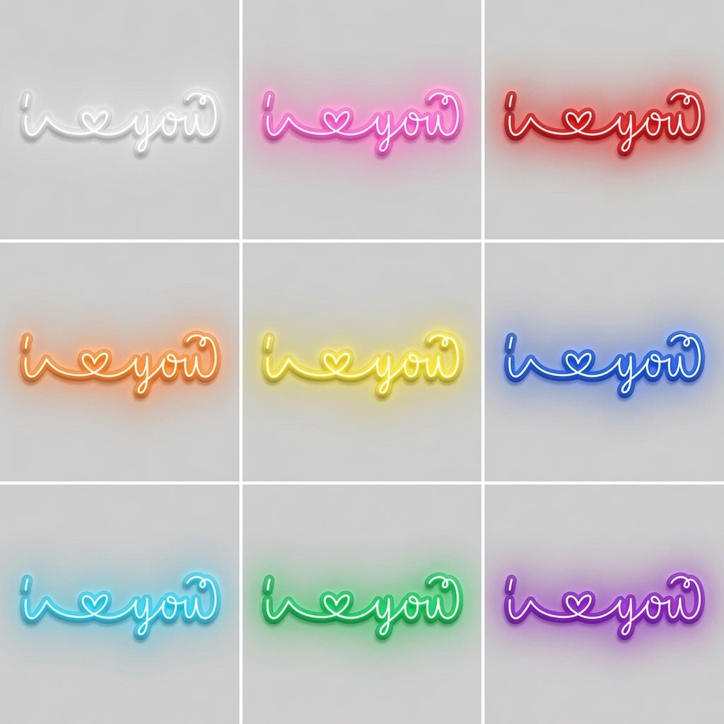 I Love You LED Neon Sign Wall Art Wall Neon Sign - Shineneon