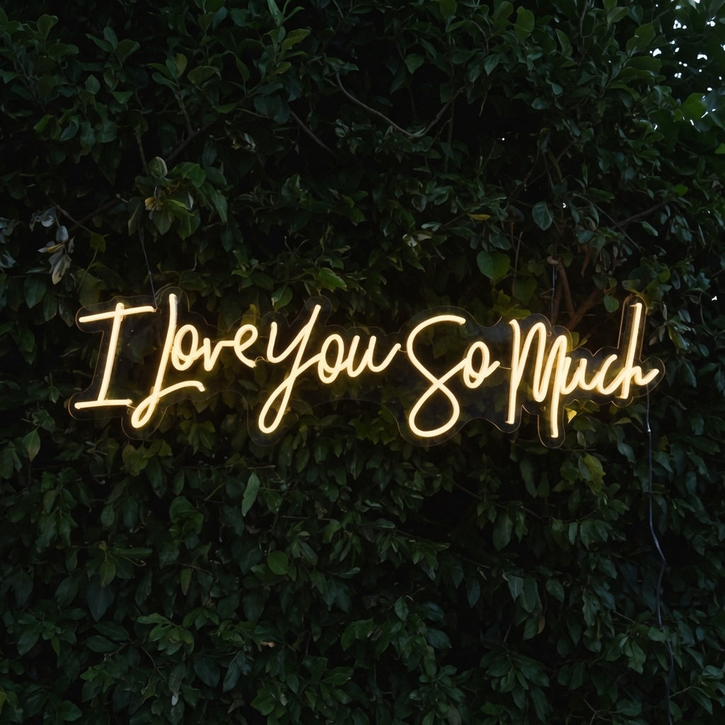I Love You So Much LED Neon Sign - 01 Original Product Image