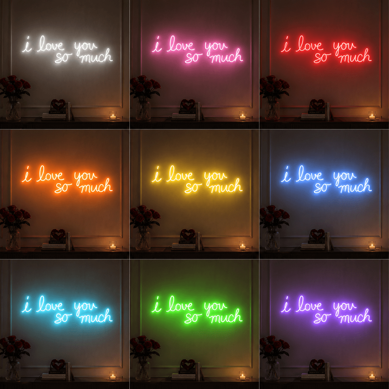 I Love You So Much Wall Decor LED Neon Sign - Shineneon