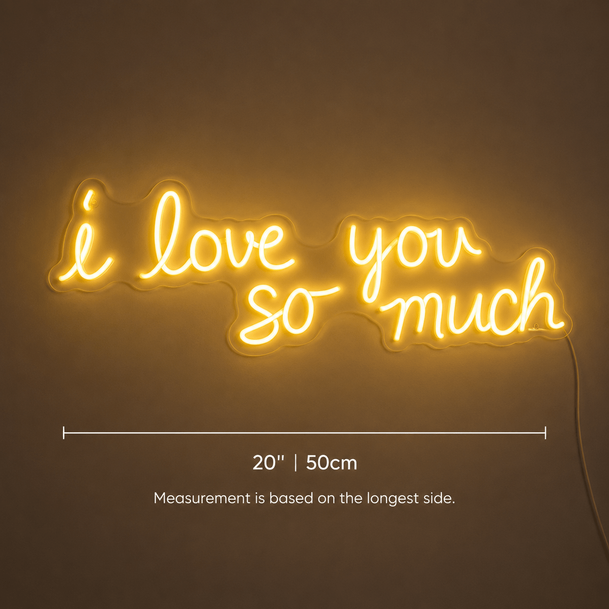 I Love You So Much Wall Decor LED Neon Sign - Shineneon