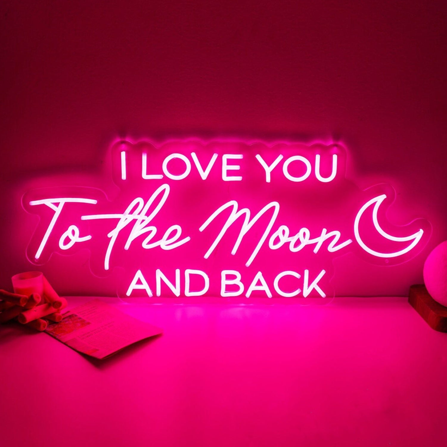 I Love You To The Moon And Back Led Neon Light Sign | Shineneon